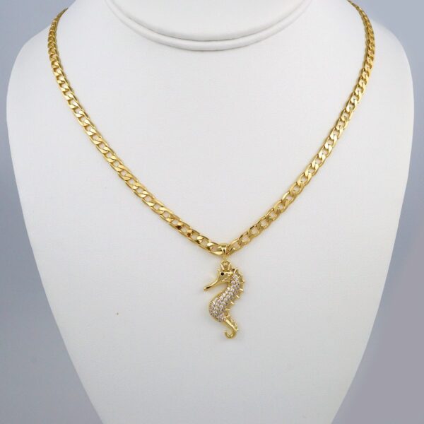 Cadenas & Colgantes/ Chain W/Pendants /  14K Real Color/  Zircon Stone/  4mmx 45cm// SET387