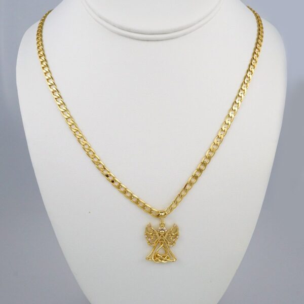 Cadenas & Colgantes/ Chain W/Pendants /  14K Real Color/  Zircon Stone/  4mmx50cm// SET388
