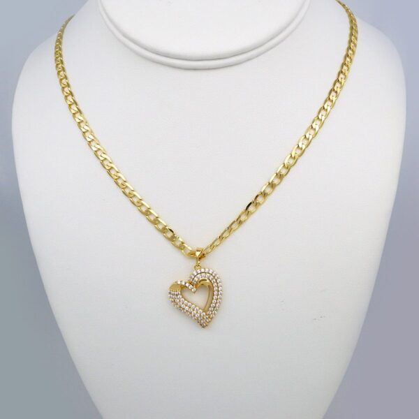 Cadenas & Colgantes/ Chain W/Pendants / 14K Real Color/ Zircon Stone/ 4mm x 45cm// SET397