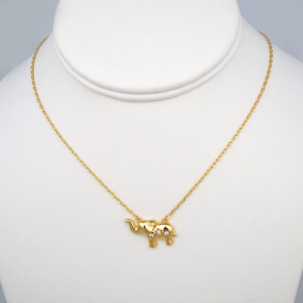 Cadenas & Colgantes/ Chain W/Pendants /14K Real Color/Zircon Stone// SET403