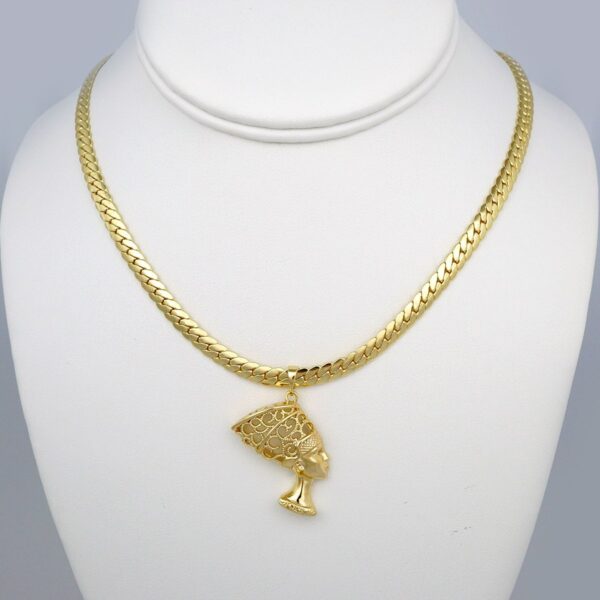Cadenas & Colgantes/ Chain W/Pendants /14K Real Color/Zircon Stone/ 5mm x 45cm// SET404
