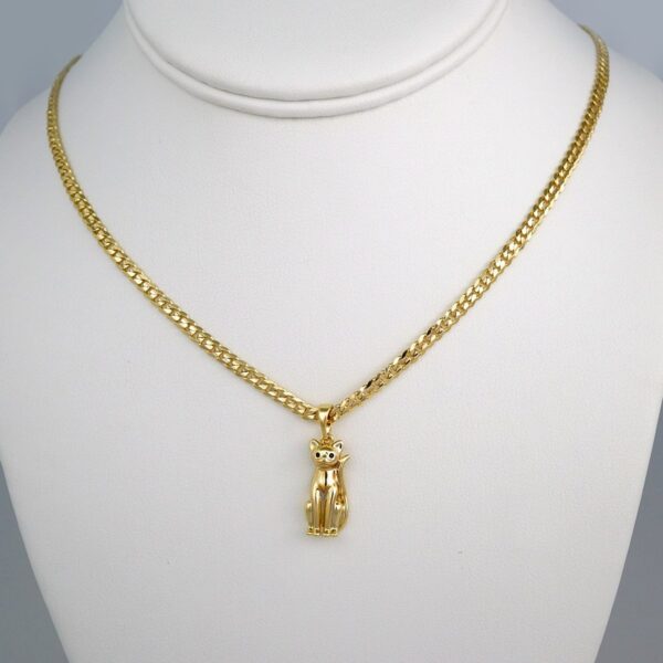Cadenas & Colgantes/ Chain W/Pendants /  14K Real Color/  Zircon Stone/  3mm x45cm// SET440