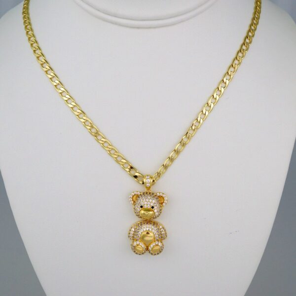 Cadenas & Colgantes/ Chain W/Pendants / 14K Real Color/ Zircon Stone/ 3mmx45cm-50cm-60cm// SET474