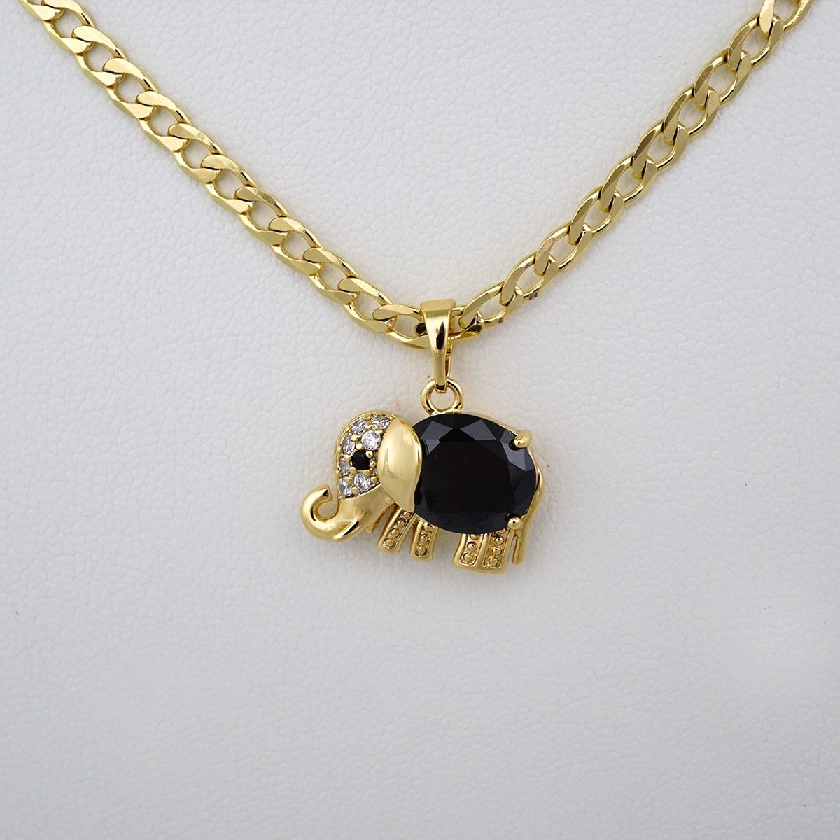 Cadenas & Colgantes/ Chain W/Pendants /14K Real Color/Zircon Stone/ 3mmx45cm-50cm-60cm// SET487 - Image 2