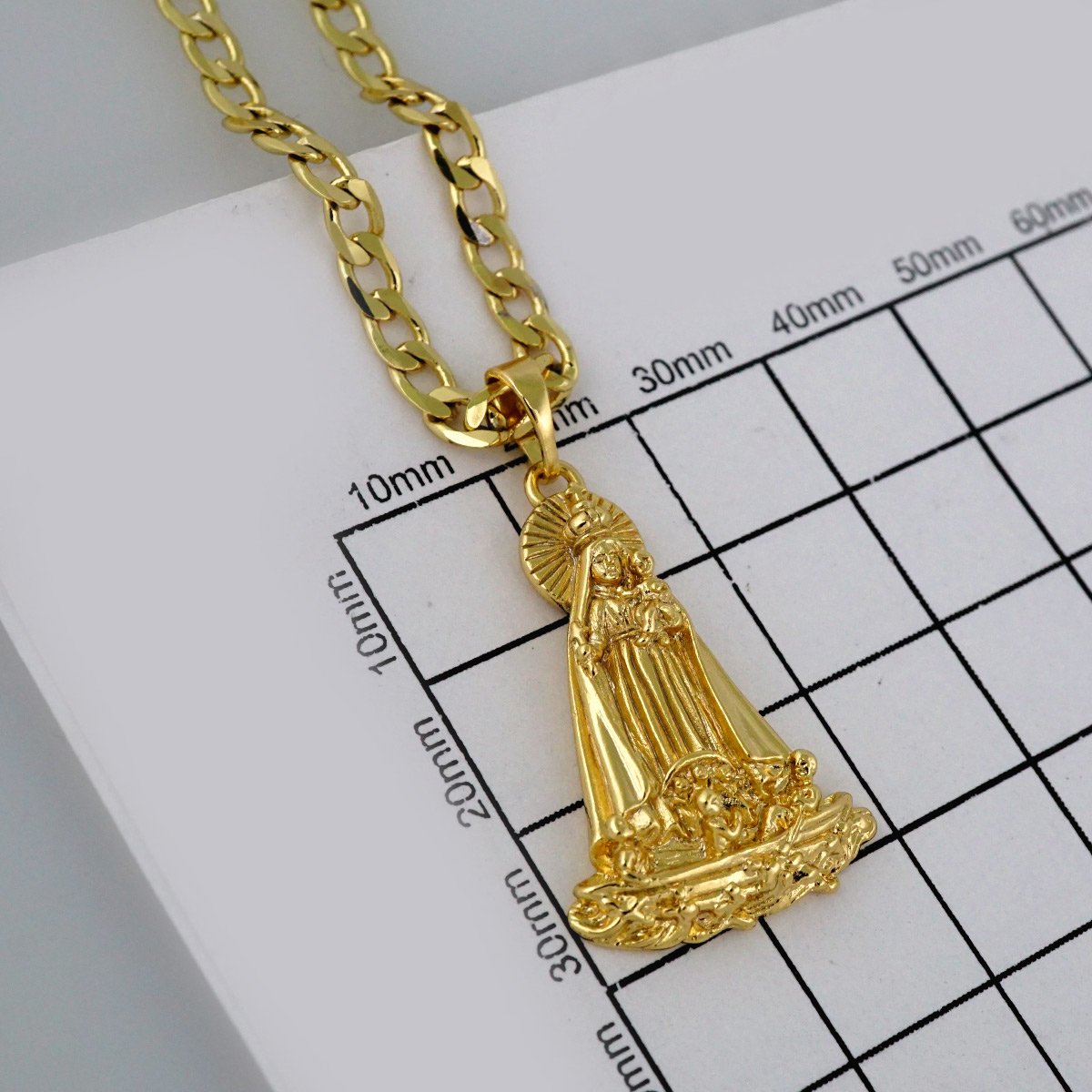 Cadenas & Colgantes/ Chain/Pendants /14K Real Color/Zircon Stone/ 3mmx45cm-60cm// SET488 - Image 3