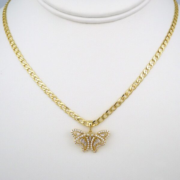 Cadenas & Colgantes/ Chain/Pendants / 14K Real Color/ Zircon Stone/  3mmx45cm// SET490