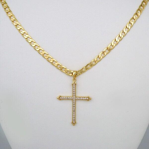 Cadenas & Colgantes/ Chain W/Pendants / 14K Real Color/ Zircon Stone/ 4mmx45cm//SET500