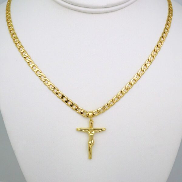 Cadenas & Colgantes/ Chain /Pendants /14K Real Color/Zircon Stone/ 4mmx45-50-60cm// SET521
