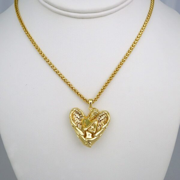 Cadenas & Colgantes/ Chain W/Pendants /14K Real Color/Plain/ 4mmx45cm/ Italiana// SET522