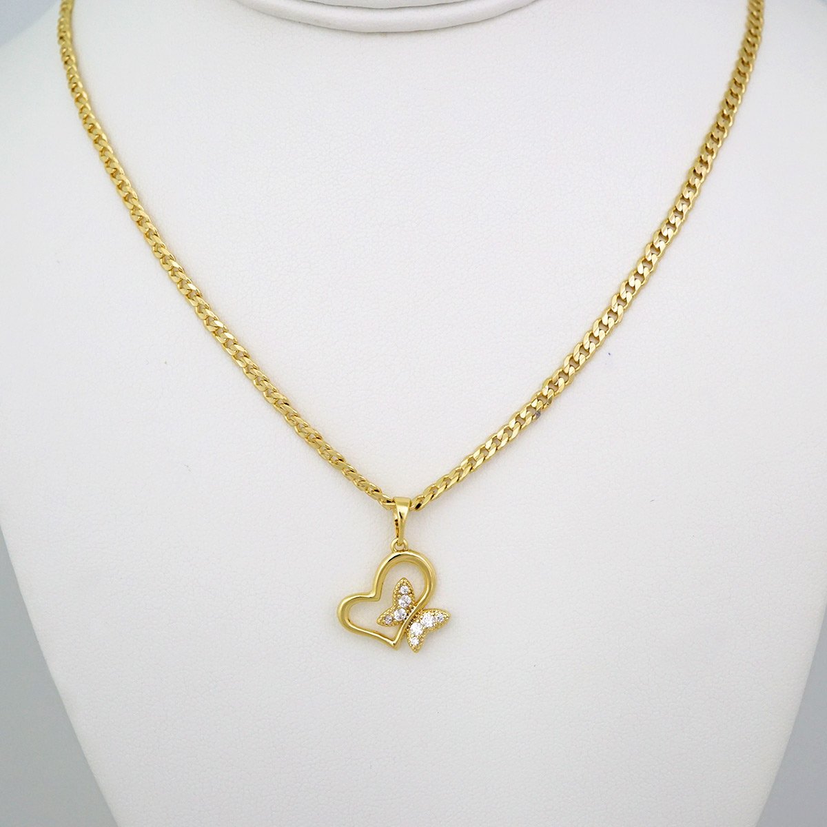 Cadenas & Colgantes/ Chain /Pendants / 14K Real Color/ Zircon Stone/ 3mmx45cm// SET525