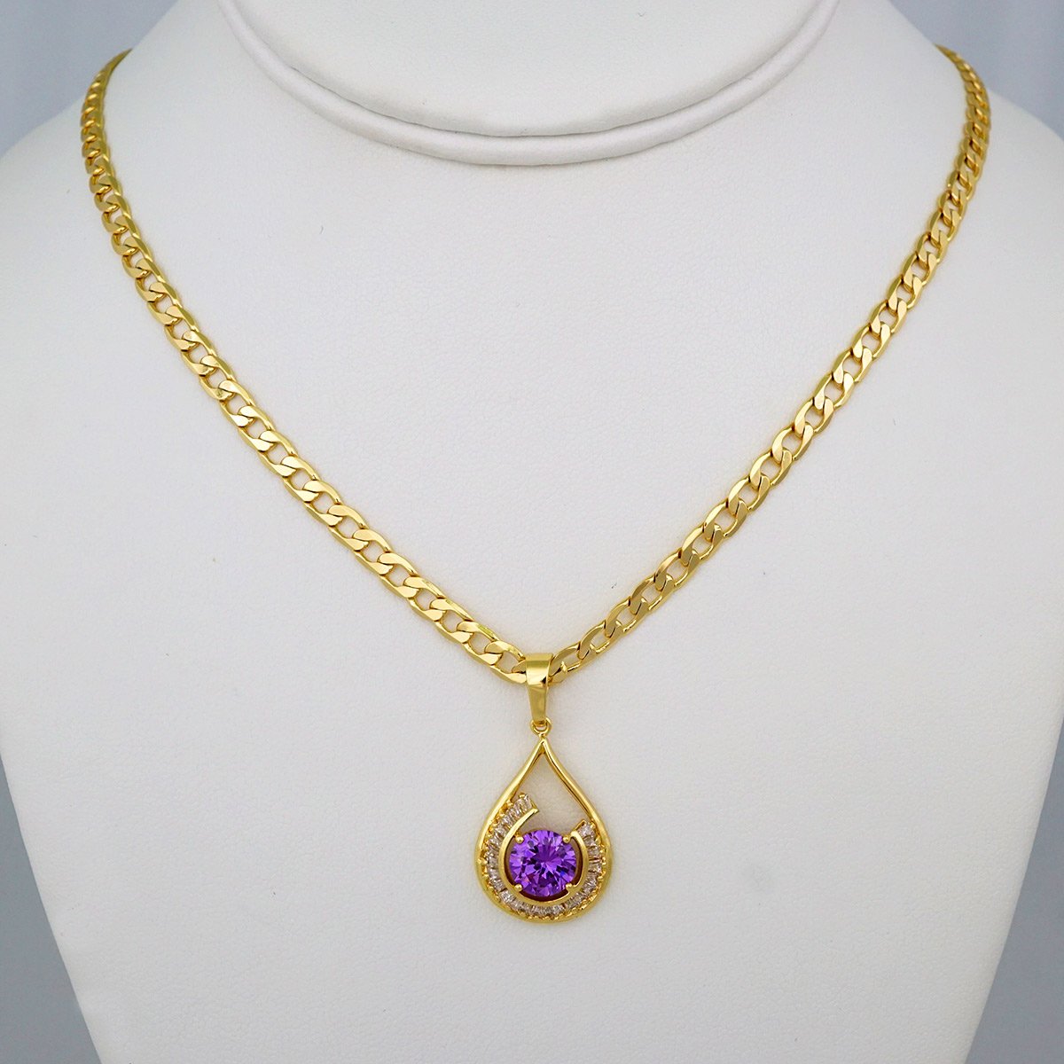 Cadenas & Colgantes/ Chain /Pendants / 14K Real Color/ Zircon Stone/ 4mm// SET627