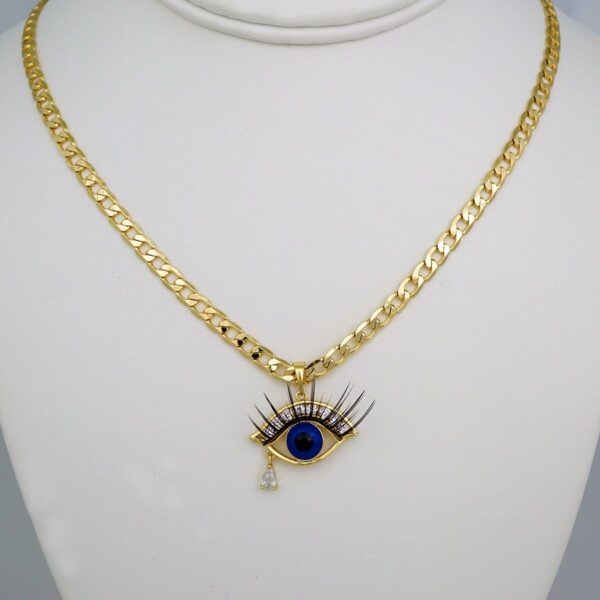 Cadenas & Colgantes/ Chain W/Pendants /14K Real Color/Zircon Stone/ 4mm // SET530