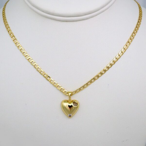 Cadenas & Colgantes/ Chain /Pendants / 14K Real Color/ Zircon Stone/  3mm x45cm// SET548