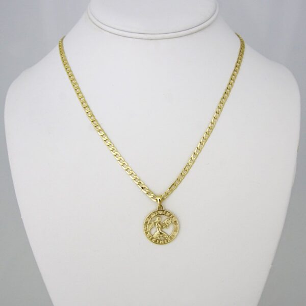 Cadenas & Colgantes/ Chain W/Pendants / 14K Real Color/ 3mm X 45cm  FREE SHIPPING OVER $50.00 DOLLAR PURCHASE///SET56