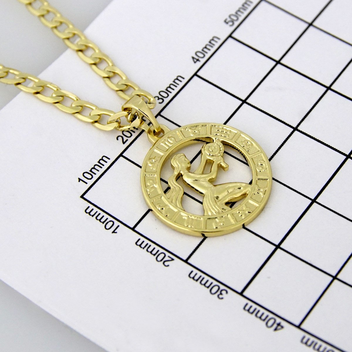 Cadenas & Colgantes/ Chain W/Pendants / 14K Real Color/ 3mm X 45cm FREE SHIPPING OVER $50.00 DOLLAR PURCHASE///SET56 - Image 5