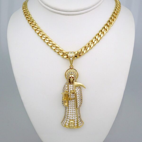 Cadenas & Colgantes/ Chain Men/Pendants/  14K Real Color/  Zircon Stone/  8mm x60cm// SET566