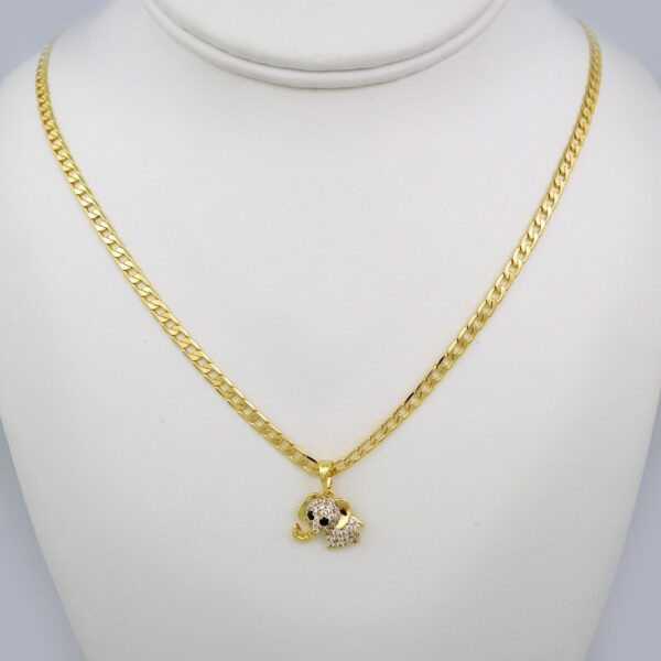 Cadenas & Colgantes/ Chain /Pendants /  14K Real Color/  Zircon Stone/  3mmx45cm// SET572