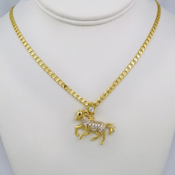 Cadenas & Colgantes/ Chain /Pendants /  14K Real Color/  Zircon Stone/  3mmx50cm// SET574