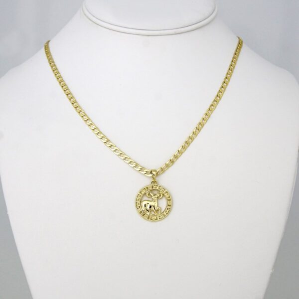 Cadenas & Colgantes/ Chain W/Pendants / 14K Real Color/3mm X 45cm FREE SHIPPING OVER $50.00 DOLLAR PURCHASE///SET59