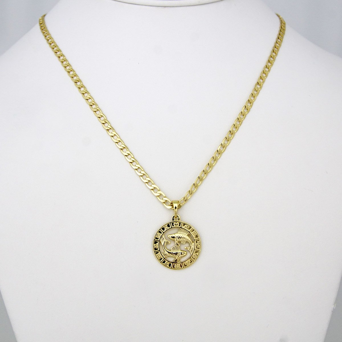 Cadenas & Colgantes/ Chain W/Pendants / 14K Real Color/ 3mm X 45cm FREE SHIPPING OVER $50.00 DOLLAR PURCHASE///SET60