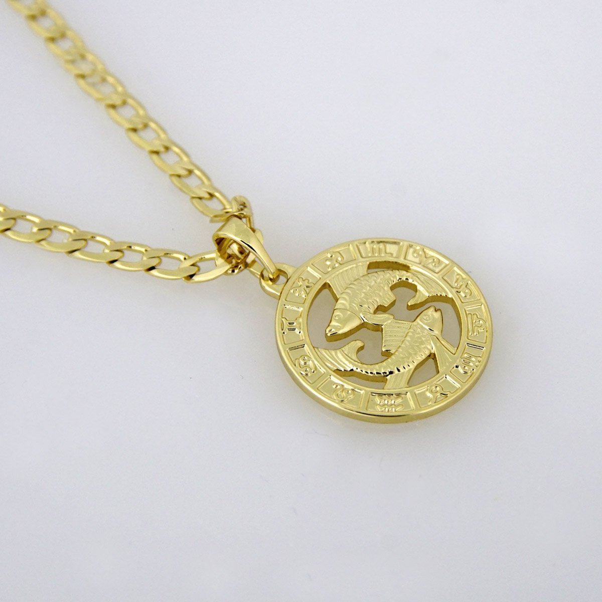 Cadenas & Colgantes/ Chain W/Pendants / 14K Real Color/ 3mm X 45cm FREE SHIPPING OVER $50.00 DOLLAR PURCHASE///SET60 - Image 3