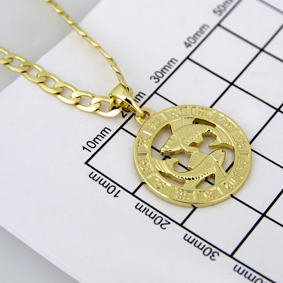 Cadenas & Colgantes/ Chain W/Pendants / 14K Real Color/ 3mm X 45cm FREE SHIPPING OVER $50.00 DOLLAR PURCHASE///SET60 - Image 4