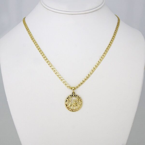 Cadenas & Colgantes/ Chain W/Pendants / 14K Real Color/ 3mm X 45cm  FREE SHIPPING OVER $50.00 DOLLAR PURCHASE///SET61
