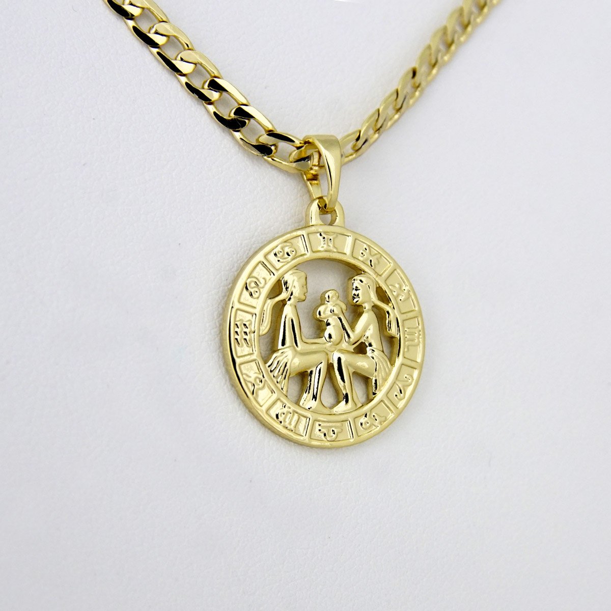 Cadenas & Colgantes/ Chain W/Pendants / 14K Real Color/ 3mm X 45cm FREE SHIPPING OVER $50.00 DOLLAR PURCHASE///SET61 - Image 2