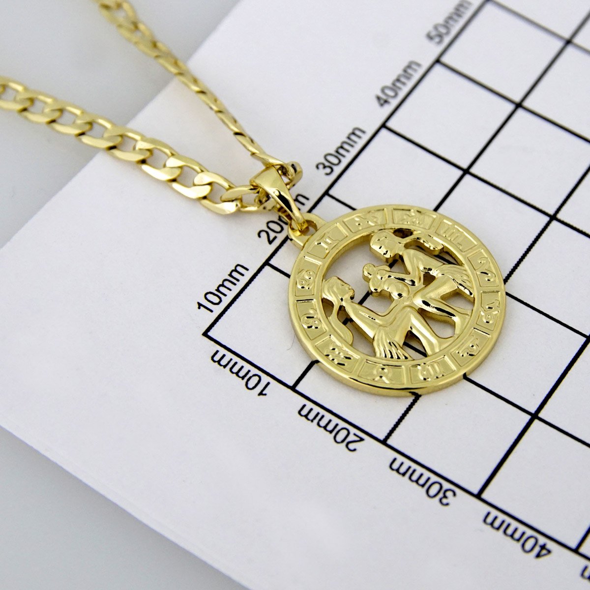 Cadenas & Colgantes/ Chain W/Pendants / 14K Real Color/ 3mm X 45cm FREE SHIPPING OVER $50.00 DOLLAR PURCHASE///SET61 - Image 4
