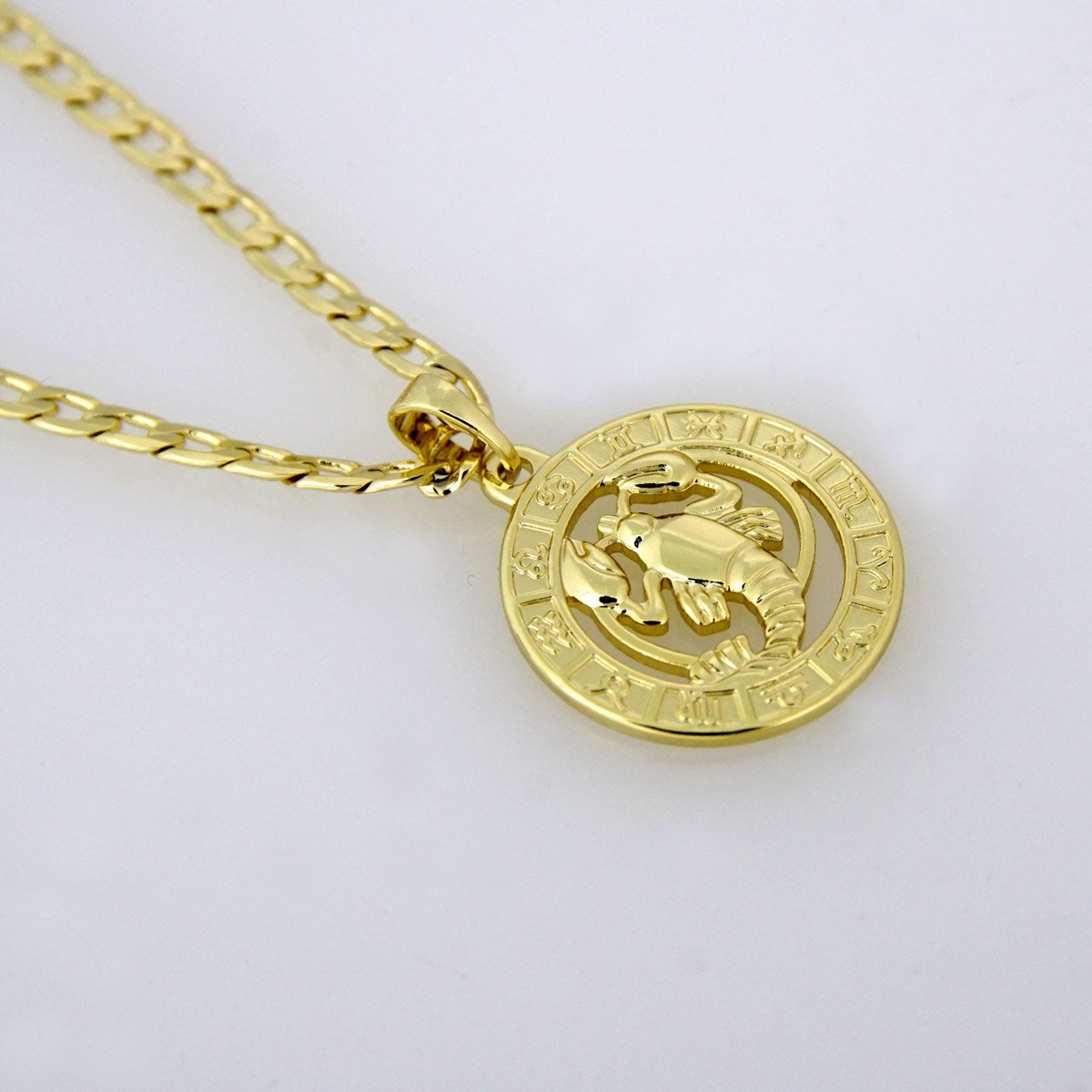 Cadenas & Colgantes/ Chain W/Pendants / 14K Real Color/ 3mm X 45cm FREE SHIPPING OVER $50.00 DOLLAR PURCHASE///SET62 - Image 4