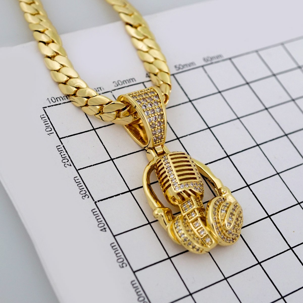 Cadenas & Colgantes/ Chain /Pendants/ 14K Real Color/ Zircon Stone/ 6mm // SET658 - Image 3