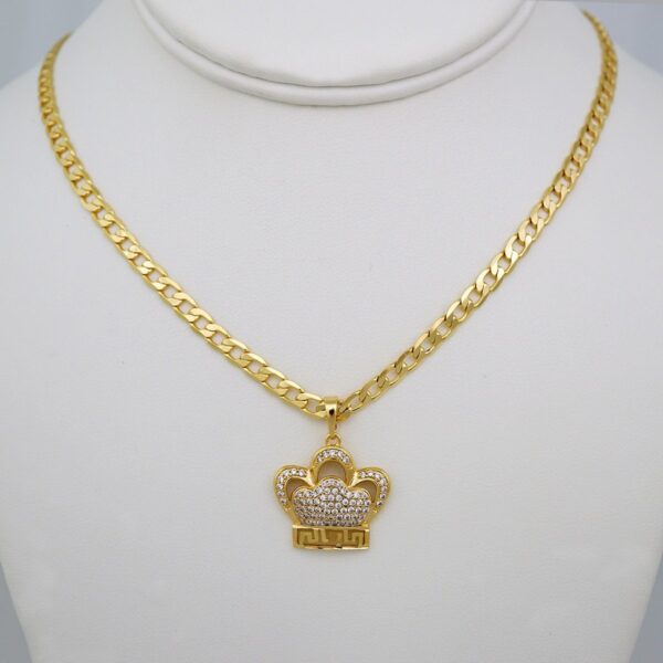 Cadenas & Colgantes/ Chain /Pendants /14K Real Color/Zircon Stone/ 4mm// SET660