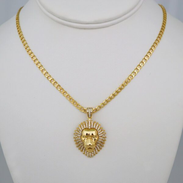 Cadenas & Colgantes/ Chain W/Pendants /14K Real Color/Zircon Stone/ 3mm x45cm// SET665