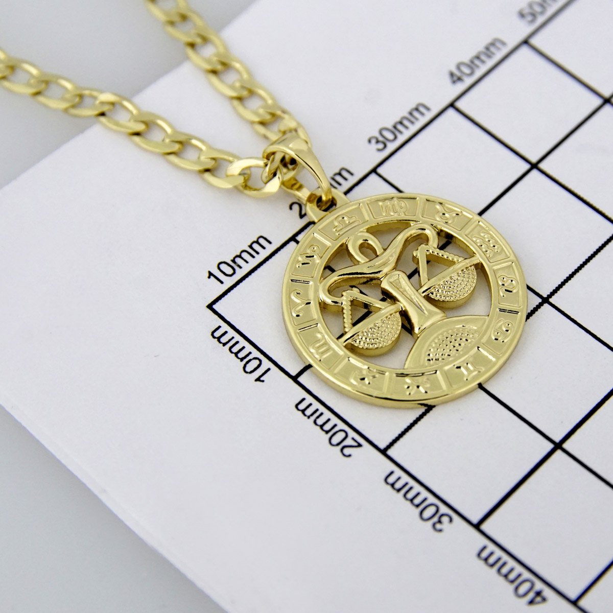 Cadenas & Colgantes/ Chain W/Pendants / 14K Real Color/ 3mm X 45cm// SET68 - Image 4