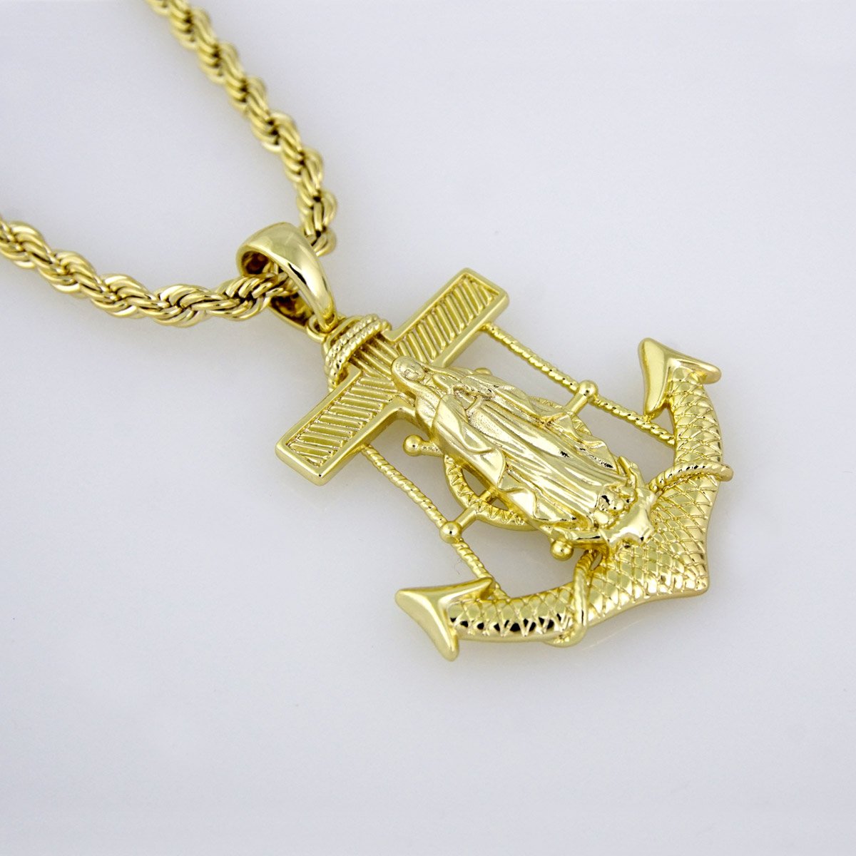 Cadenas & Colgantes/ Chain W/Pendants / 14K Real Color/ 6mm X 60cm// SET71 - Image 3