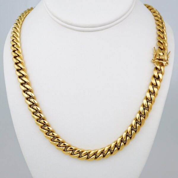 Chains/ Cadenas/ Plain/ 14K Real Color/  Cierre Original/  10mmx60cm// SET714