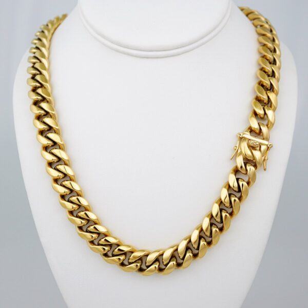 Chains/ Cadenas/ Plain/ 14K Real Color/ Cierre Original/  14mmx60cm// SET717
