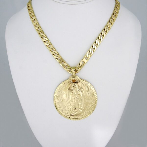Cadenas & Colgantes/ Chain W/Pendants / 14K Real Color/  8mm X 60cm // SET73