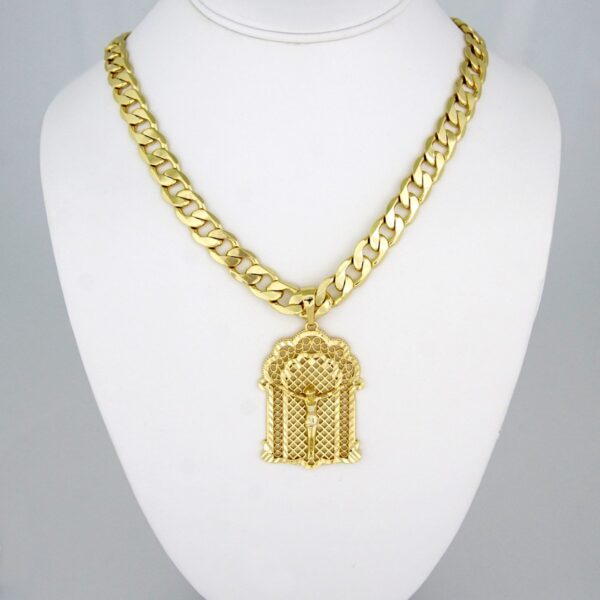 Cadenas & Colgantes/ Chain W/Pendants / 14K Real Color/  10mm X 50cm// SET74
