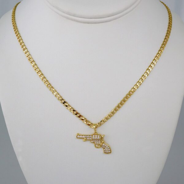 Cadenas & Colgantes/ Chain /Pendants /14K Real Color/ Zircon Stone/ 3mmx45cm// SET741