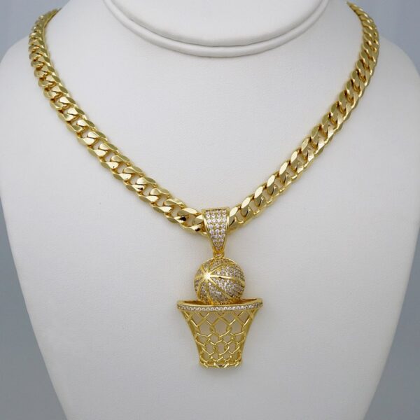 Cadenas & Colgantes/ Chain /Pendants /  14K Real Color/  Zircon Stone/  8mmx60cm// SET748