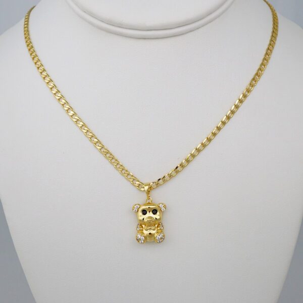 Cadenas & Colgantes/ Chain W/Pendants /14K Real Color/Zircon Stone/ 3mm// SET755