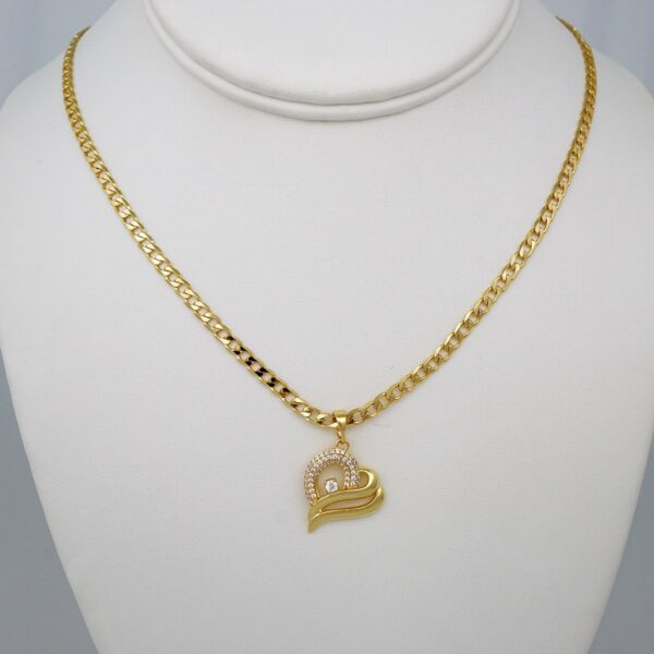 Cadenas & Colgantes/ Chain W/Pendants /  14K Real Color/  Zircon Stone/ 3mmx45cm// SET768