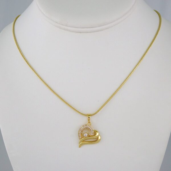 Cadenas & Colgantes/ Chain W/Pendants /14K Real Color/Zircon Stone/ 45cm// SET785