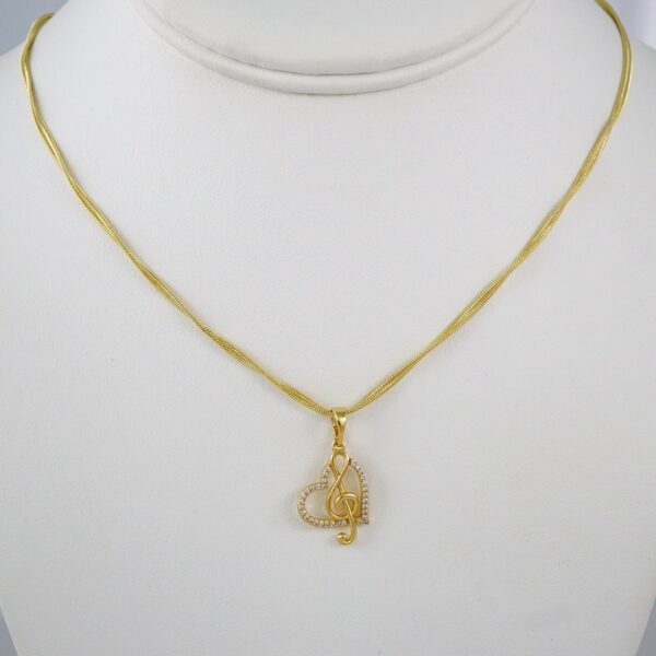 Cadenas & Colgantes/ Chain W/Pendants /  14K Real Color/  Zircon Stone/  3mmx45cm// SET802