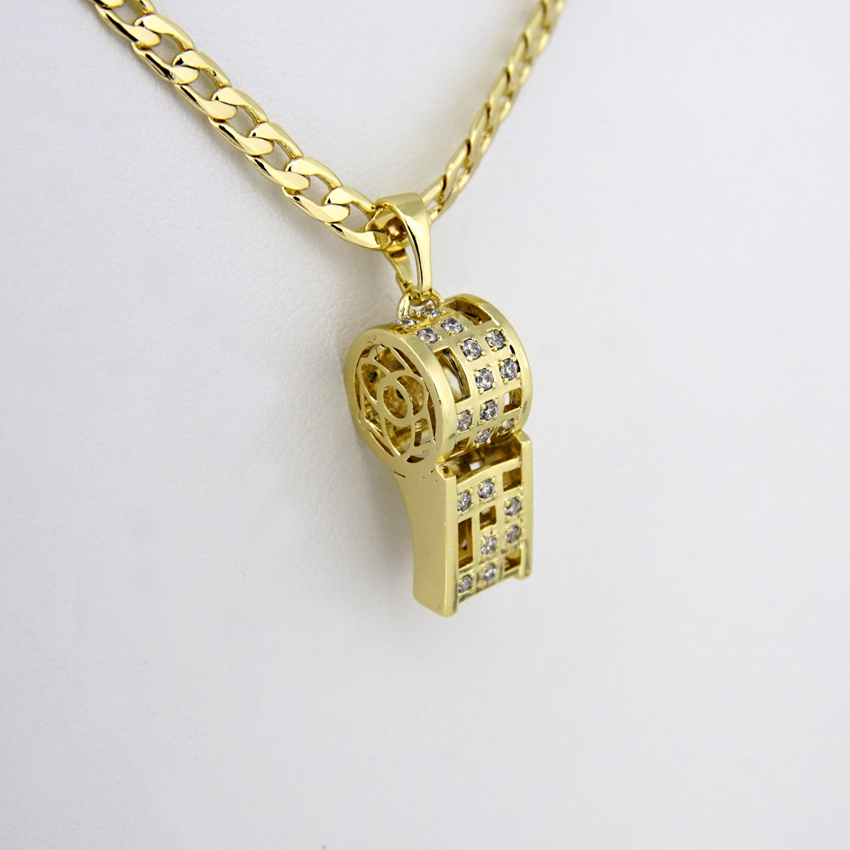Cadenas & Colgantes/ Chain W/Pendants / 14K Real Color/ 3mm X 45cm FREE SHIPPING OVER $50.00 DOLLAR PURCHASE///SET81 - Image 2