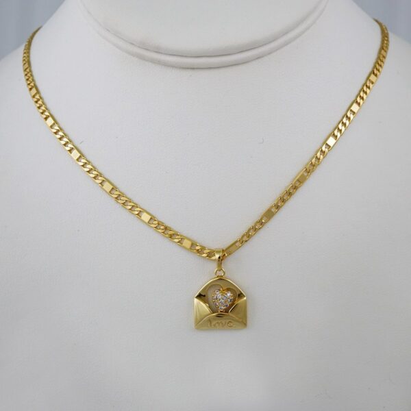 Cadenas & Colgantes/ Chain W/Pendants /  14K Real Color/  Zircon Stone/  3mmx45cm// SET827