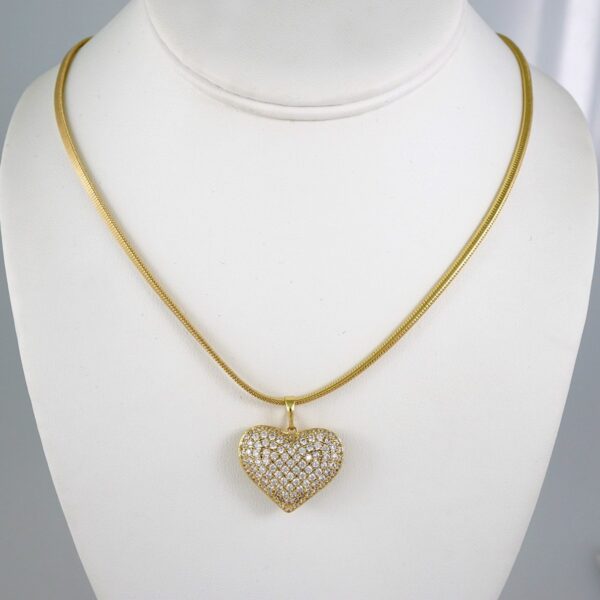 Cadenas & Colgantes/ Chain W/Pendants /  14K Real Color/  Zircon Stone/  4mmx45cm// SET829