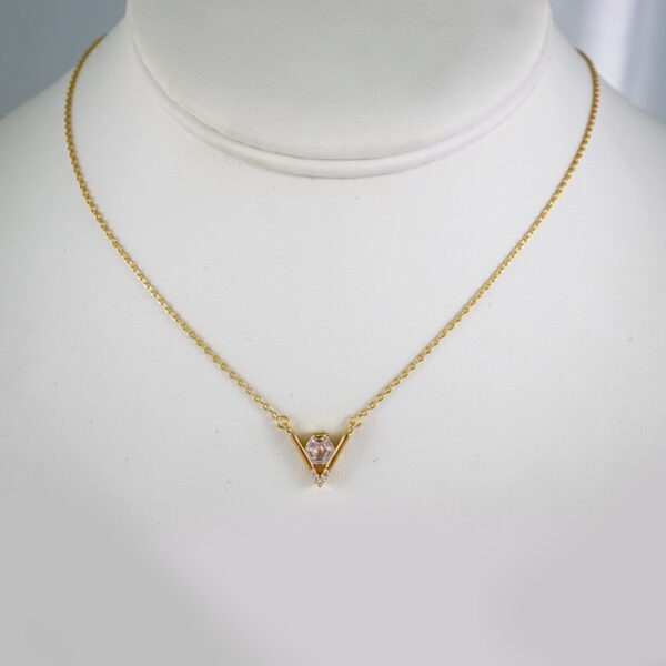 Cadenas & Colgantes/ Chain W/Pendants /  14K Real Color/  Zircon Stone/  2mm x45cm// SET836