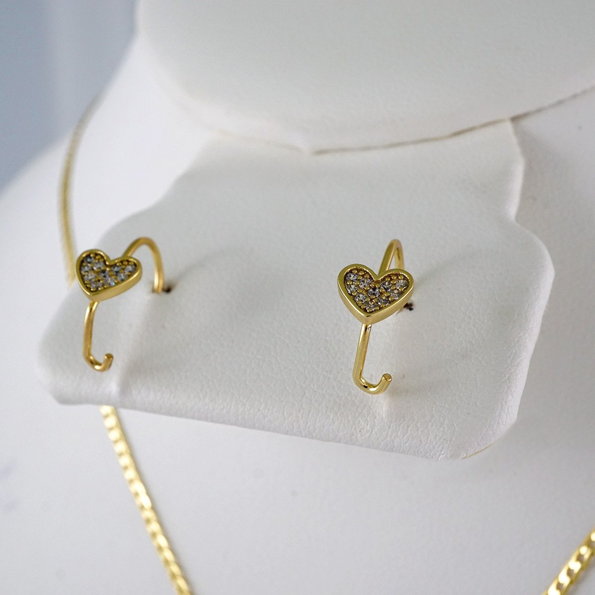 Cadenas & Colgantes & Earrings/ Rings/ Chain /Pendants / 14K Real Color/ Zircon Stone/ Set de Niña// SET864 - Image 2